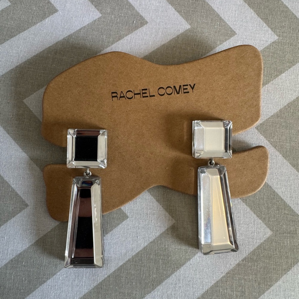 Rachel Comey Silver Rectangular Earrings
